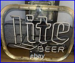 Vintage 1970s Miller Lite Beer Neon Sign Authentic Miller Brewing Company Vintage 1970s Miller Lite Beer Neon Sign Authentic Miller Brewing Company