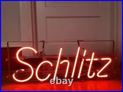 Vintage 1970s Schlitz Beer Neon Window Sign