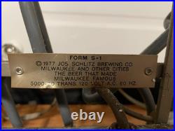 Vintage 1970s Schlitz Beer Neon Window Sign