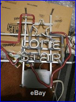Vintage 1978 Lonestar Beer Neon Sign Mancave Treasure