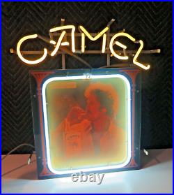 Vintage 1984 Camel Cigarettes Neon Sign Lighted Bar Sign