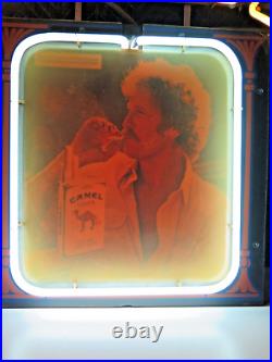 Vintage 1984 Camel Cigarettes Neon Sign Lighted Bar Sign