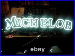 Vintage 1984 Michelob Beer By Budweiser Neon Bar Sign with pull switch