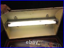 Vintage 1985 Coors light silver bullet lighted sign Neon Bar Man cave 25.5inx 15