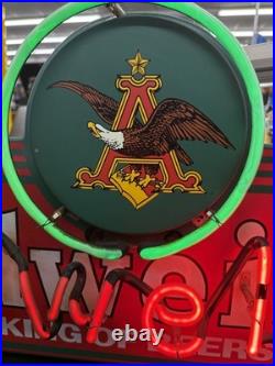 Vintage 1990's Budweiser Neon Sign King of Beers Great condition