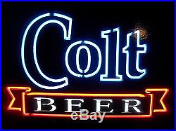 Vintage 1993 Colt Beer Elictiglas Neon Bar Sign Light