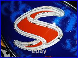 Vintage 1998 SLICE Beverage Oval Shaped Neon Lighted Sign by Everbrite NOS