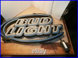 Vintage 2008 Dud Light LED neon beer light sign man cave Bar wall sign