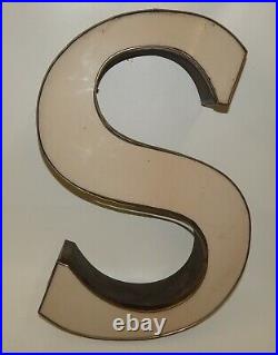 Vintage 24 Neon Sign Letter Big Letter S Works