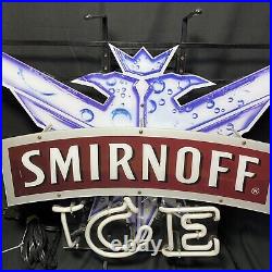Vintage 27 Smirnoff ICE Neon Sign for PARTS REPAIR Gas Tube Broken