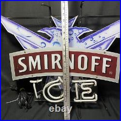 Vintage 27 Smirnoff ICE Neon Sign for PARTS REPAIR Gas Tube Broken