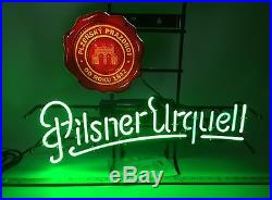 Vintage 2 Color Neon Beer Sign Pilsner Urquell NEW Mint