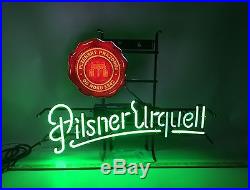 Vintage 2 Color Neon Beer Sign Pilsner Urquell NEW Mint