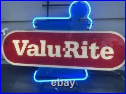 Vintage 31 Valu-Rite Pharmacy Advertising Everbrite Lighted Neon Sign
