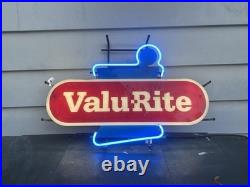 Vintage 31 Valu-Rite Pharmacy Advertising Everbrite Lighted Neon Sign Vintage 31 Valu-Rite Pharmacy Advertising Everbrite Lighted Neon Sign