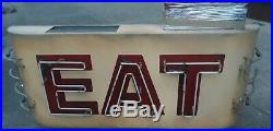 Vintage 6ft Neon Eat Sign In Good Working Condition