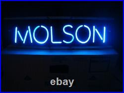 Vintage 90's MOLSON NEON Sign 27 x 6 x 6 (20 yrs old STILL IN BOX)