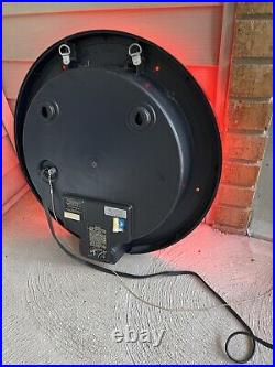 Vintage 92 Bud Light Budweiser Neon Sign Clock 20 RARE. Clock DOESN'T Work