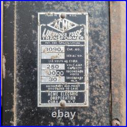 Vintage ACME Electric Neon Sign Transformer Luminous Tube 3090 Rare UNTESTED Vintage ACME Electric Neon Sign Transformer Luminous Tube 3090 Rare UNTESTED