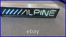 Vintage ALPINE Car Audio NEON SIGN