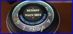 Vintage Advertising Benrus Watch Neon Clock Vintage Advertising Benrus Watch Neon Clock