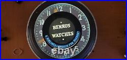 Vintage Advertising Benrus Watch Neon Clock Vintage Advertising Benrus Watch Neon Clock