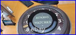 Vintage Advertising Benrus Watch Neon Clock Vintage Advertising Benrus Watch Neon Clock