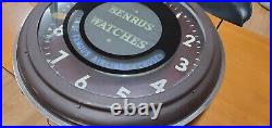 Vintage Advertising Benrus Watch Neon Clock Vintage Advertising Benrus Watch Neon Clock