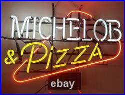 Vintage Advertising Michelob And Pizza Neon Beer Light Sign Man Cave LOCAL PICK