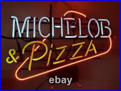 Vintage Advertising Michelob And Pizza Neon Beer Light Sign Man Cave LOCAL PICK