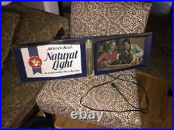 Vintage Anheuser Busch Natural Beer Light Neon Sign 35x10x7 Bar Man Cave Wall
