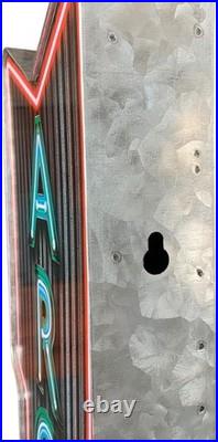 Vintage Arcade Marquee Sign Neon Print & LED Bulbs