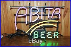 Vintage Authentic Abita Beer Neon Beer Sign Bar Tavern Lounge