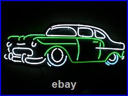 Vintage Auto 24x20 Neon Sign Lamp Light Visual Nightlight Display Wall Glass Vintage Auto 24x20 Neon Sign Lamp Light Visual Nightlight Display Wall Glass