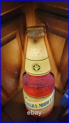 Vintage BEER Cerveza Negra Modelo Dark Ale Light Sign RARE 26.5