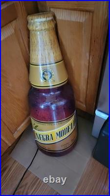 Vintage BEER Cerveza Negra Modelo Dark Ale Light Sign RARE 26.5