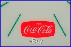 Vintage BEZ Coca Cola Neon Sign Clock Commercial Mid Century Germany