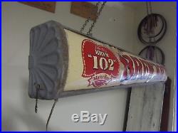 Vintage BREW 102 Lighted Can Sign Maier Brewing Los Angeles Not Neon Beer WORKS