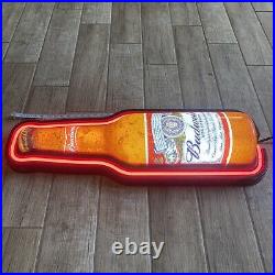 Vintage BUDWEISER Beer Bottle NEON Sign 35