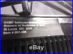 Vintage BUDWEISER NEON BOW TIE SIGN ANHEUSER BUSCH very rare 1997