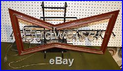 Vintage BUDWEISER Neon Bowtie Sign Perfect Working Condition FREE US 48 SHIPPING