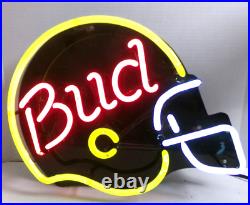 Vintage BUD Budweiser Football Helmet Neon Sign