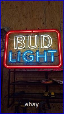 Vintage BUD LIGHT Beer 1980's Neon Sign 20 X 17 Vintage BUD LIGHT Beer 1980's Neon Sign 20 X 17