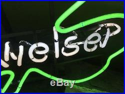 Vintage BUD ShamrocK St. Pattys Day NEON SIGN by Everbrite Perfect For IRISH BAR