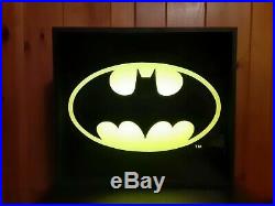 Vintage Batman Light Up Comic Book Store Display Sign Great Condition