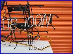 Vintage Blue Moon Neon Beer Sign Broken Tube Parts Or Repair Only