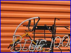 Vintage Blue Moon Neon Beer Sign Broken Tube Parts Or Repair Only
