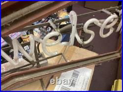 Vintage Bowtie Budweiser Beer Neon 20 Inch Sign Not Working for parts repair