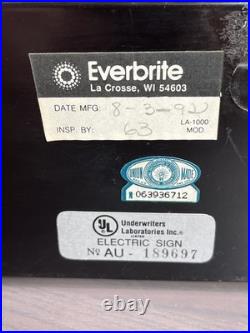 Vintage Bud Beer Light Up Sign Works 1992 Bar neon BUDWEISER bright red electric