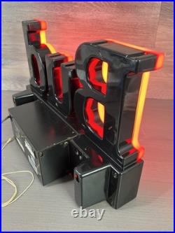 Vintage Bud Beer Light Up Sign Works 1992 Bar neon BUDWEISER bright red electric